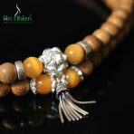 108-Bead Agarwood Bracelet With Mixed Charms For Earth Element - Image 3