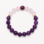 Amethyst Rose Bracelet