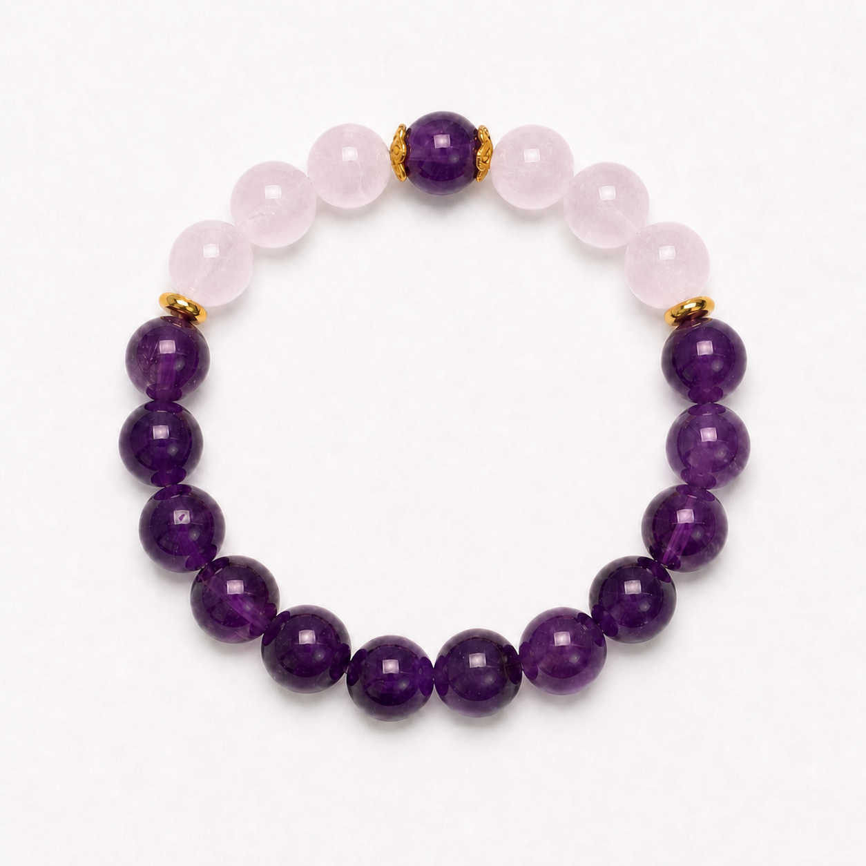 01 Amethyst Rose Bracelet - Image 1